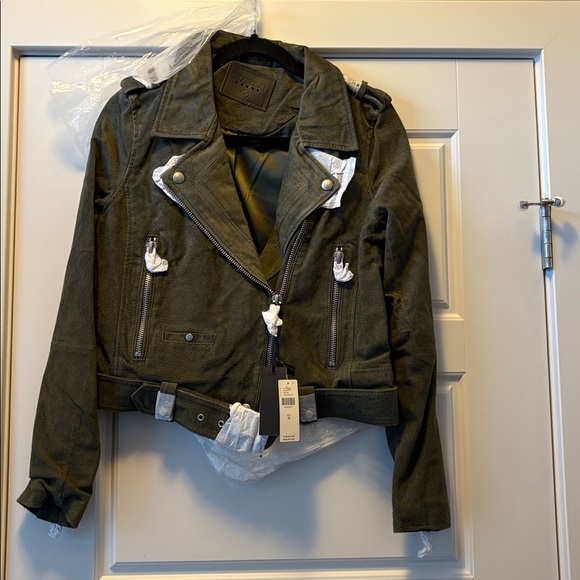 Suede Anthropologie NWT BLANKNYC Suede Moto Jacket Size S. - Picture 14 of 16